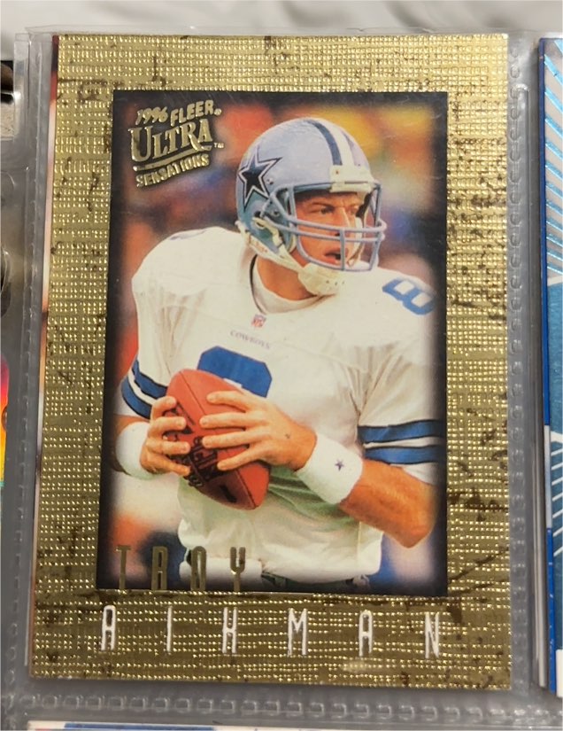1996 Fleer Ultra Sensations #25 Troy Aikman — front