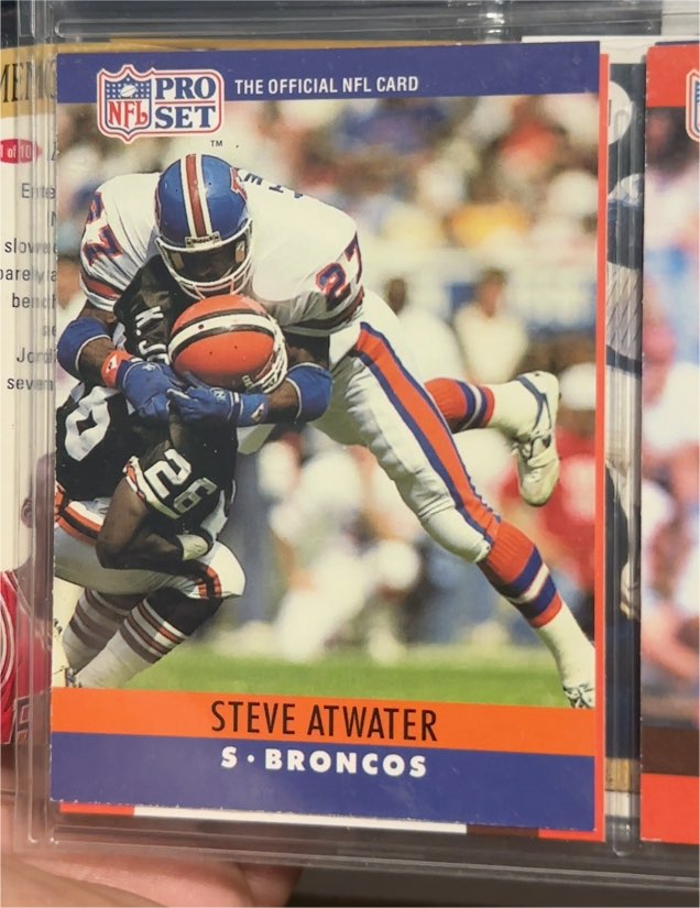 1990 Pro Set #86 Steve Atwater — front