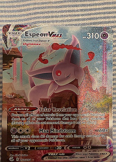 2021 Pokémon Fusion Strike #270 Espeon VMAX — front
