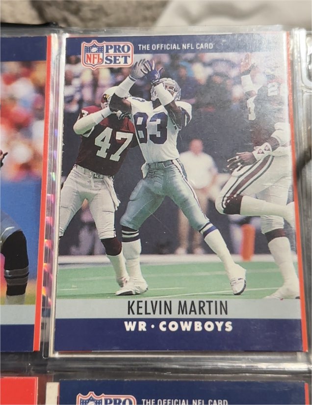 1990 Pro Set #83 Kelvin Martin — front