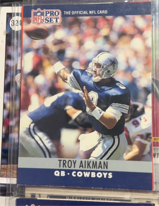 1990 Pro Set #78 Troy Aikman — front