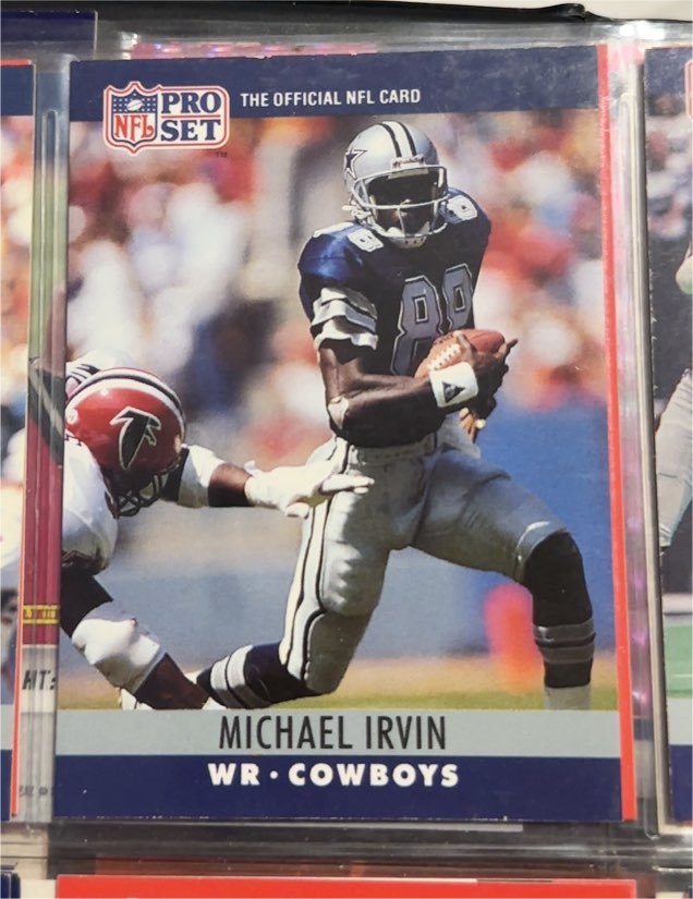 1990 Pro Set #79 Michael Irvin — front