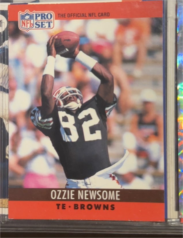 1990 Pro Set #75 Ozzie Newsome — front