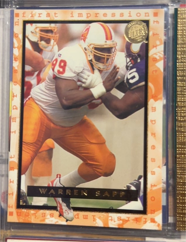 1996 Fleer Ultra First Impressions #186 Warren Sapp — front