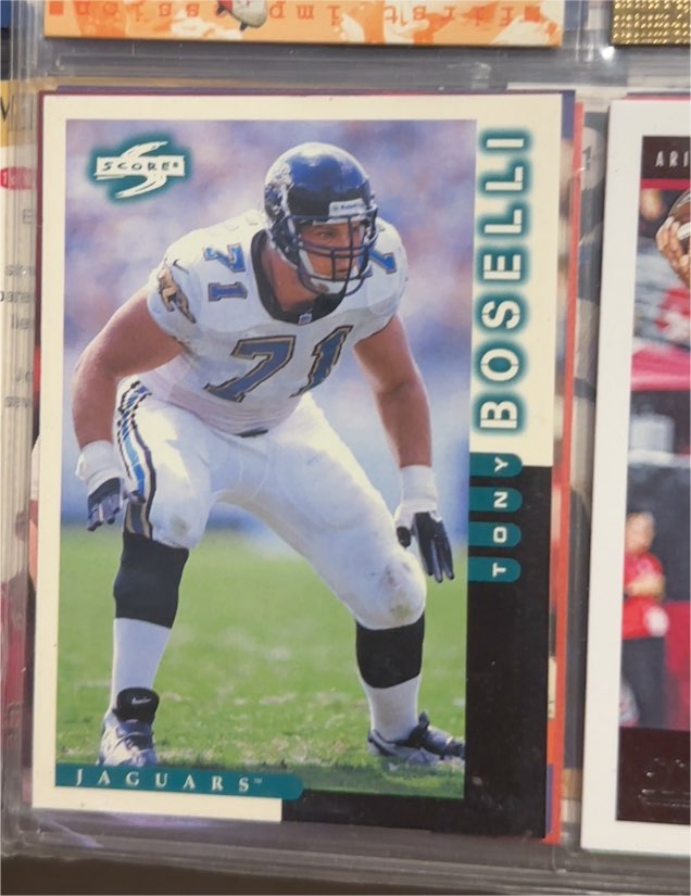 1998 Score #212 Tony Boselli — front