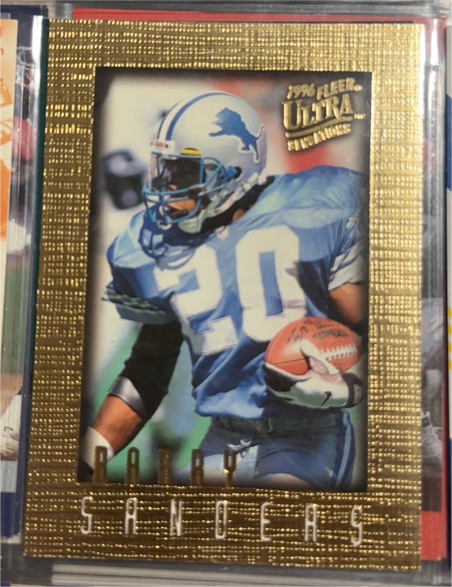 1996 Fleer Ultra Sensations #36 Barry Sanders — front