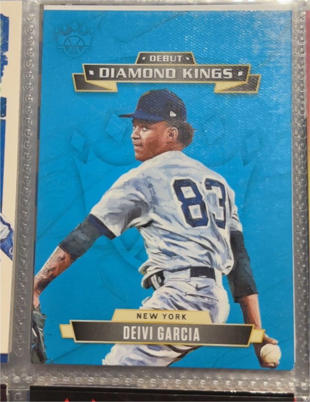 2021 Panini Diamond Kings Debut #DDK-NY Deivi Garcia — front