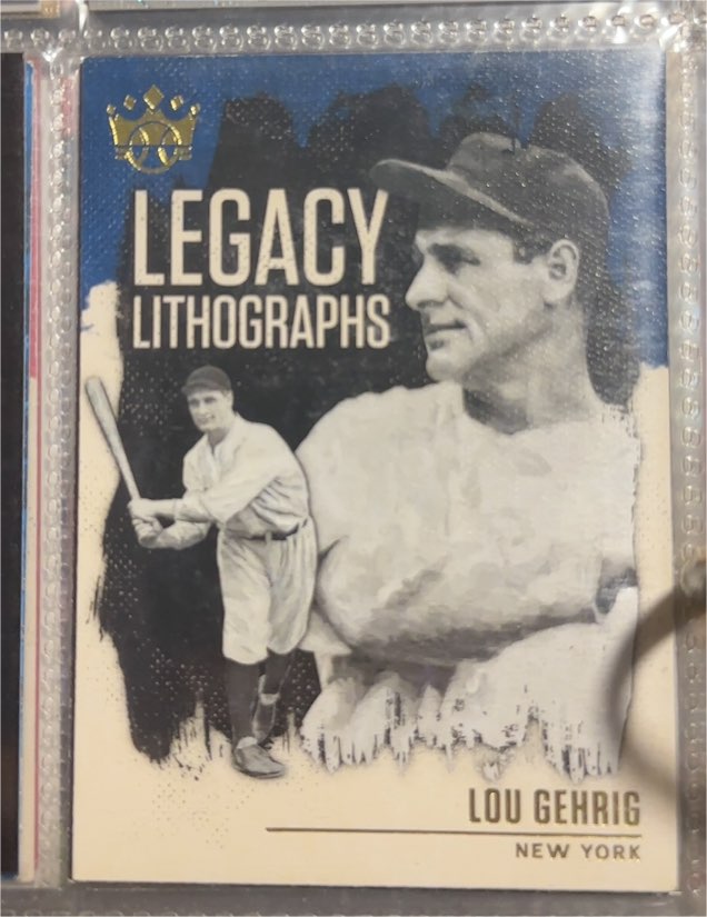 2021 Panini Diamond Kings #LL-1 Lou Gehrig Legacy Lithographs — front