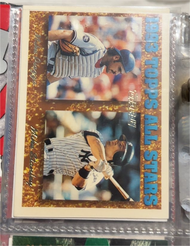 1994 Topps #391 Mike Piazza / Mike Stanley All Stars — front