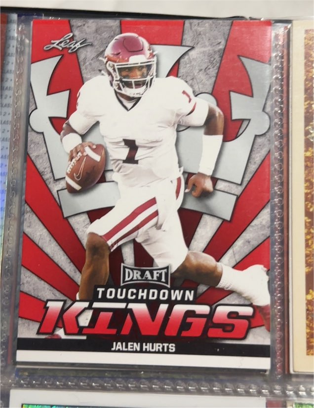 2020 Leaf Draft Touchdown Kings #83 Jalen Hurts — front