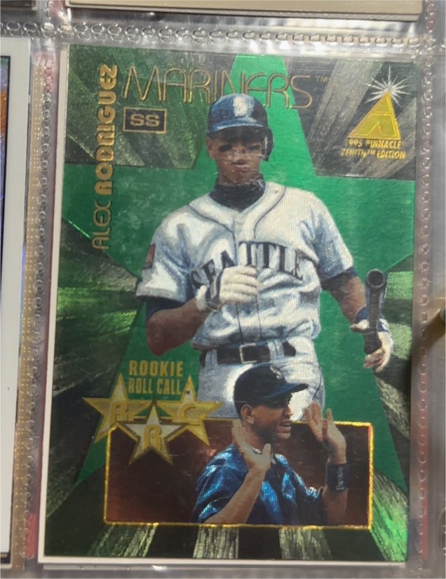 1995 Pinnacle Zenith #1 Alex Rodriguez Rookie Roll Call — front