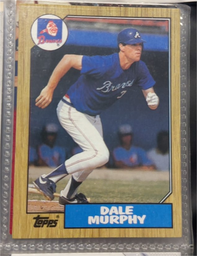 1987 Topps #490 Dale Murphy — front