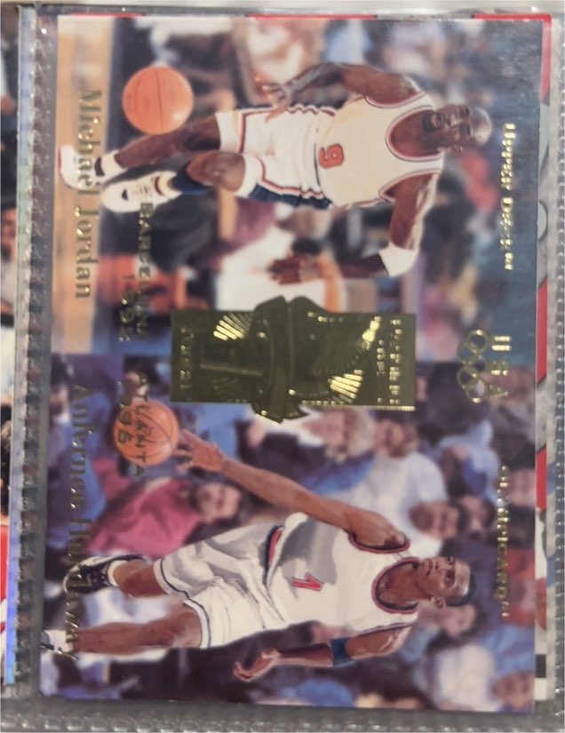 1996 Upper Deck U.S. Olympic Champions #1 Michael Jordan — front