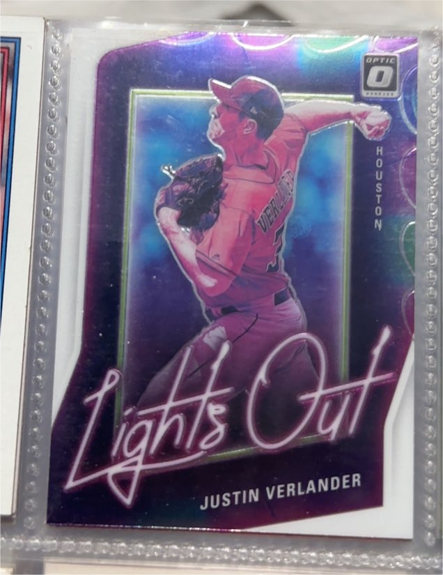 2021 Donruss Optic Lights Out #LO10 Justin Verlander — front