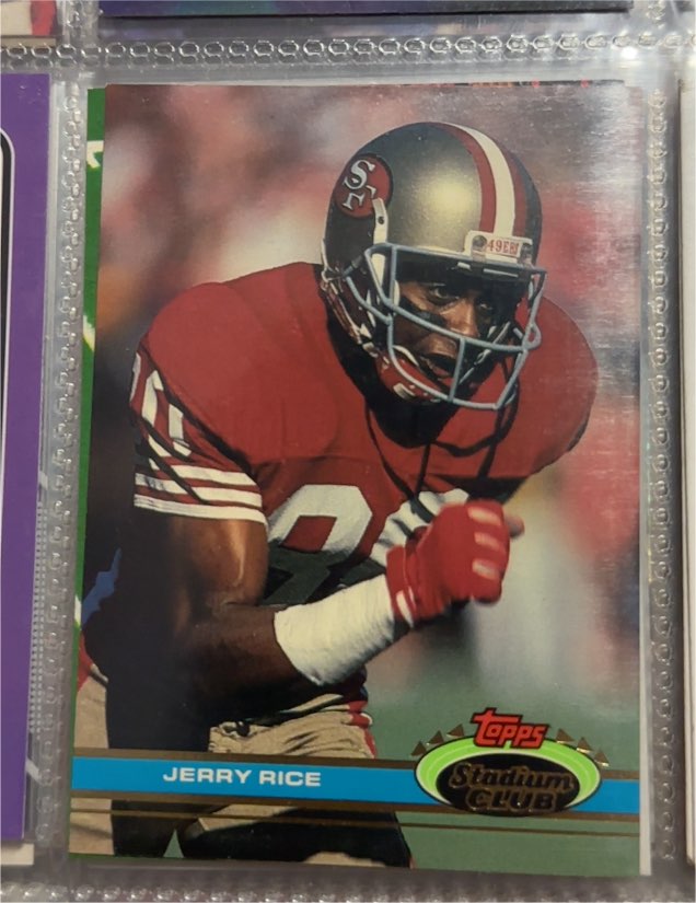 1991 Topps Stadium Club #71 Jerry Rice — front
