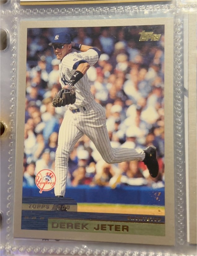 2000 Topps #15 Derek Jeter — front