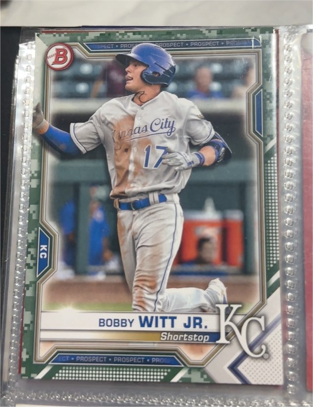 2021 Bowman Prospects #BP-1 Bobby Witt Jr. — front