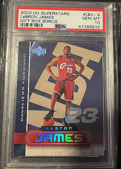 2003 Upper Deck Superstars #LBJ-4 LeBron James — front