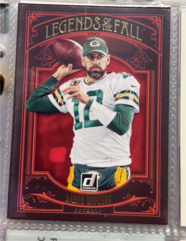 2020 Donruss Legends of the Fall #LF-AR Aaron Rodgers — front