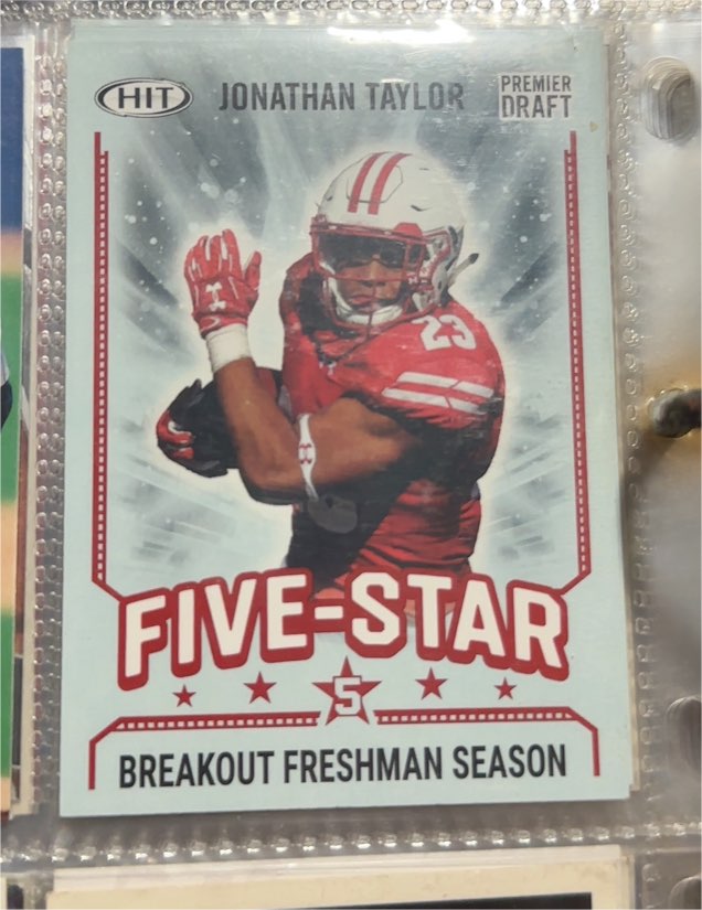 2020 Sage HIT Five-Star #39 Jonathan Taylor — front