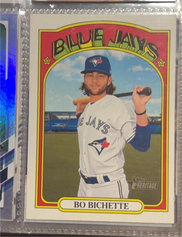 2021 Topps Heritage #293 Bo Bichette — front