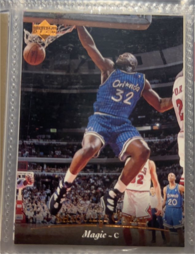 1995-96 Upper Deck #95 Shaquille O'Neal Orlando Magic — front