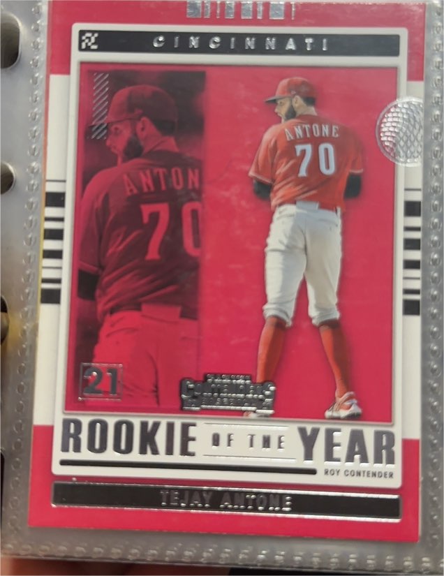 2021 Panini Contenders #ROY-TA Tejay Antone — front