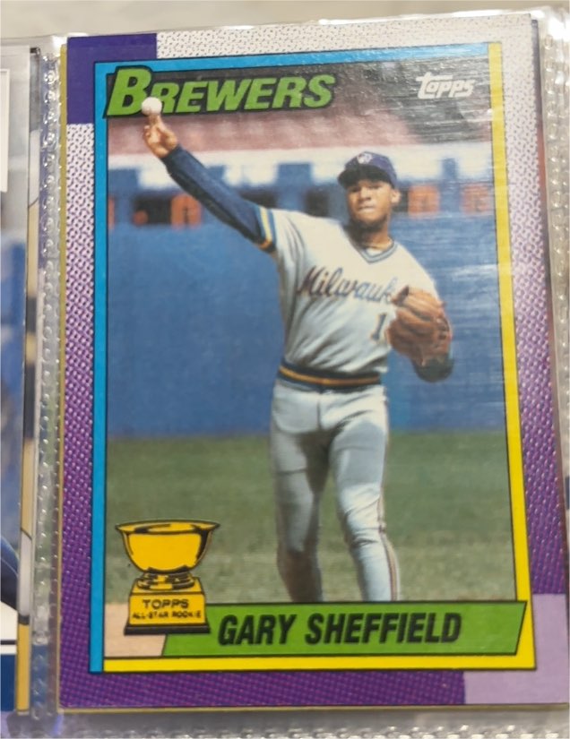 1990 Topps #718 Gary Sheffield — front