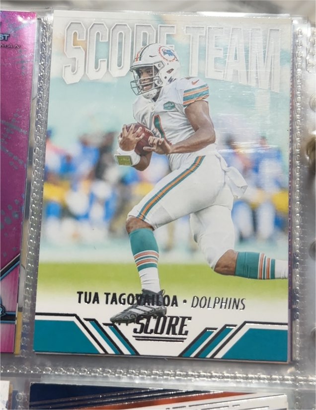 2021 Panini Score #ST21 Tua Tagovailoa Score Team Insert — front