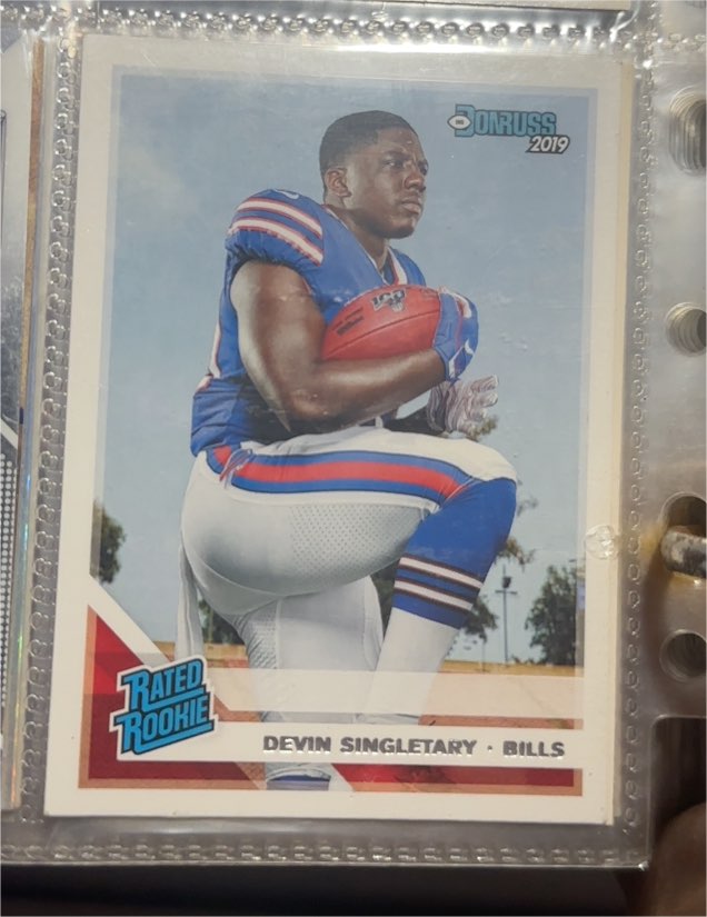 2019 Donruss #328 Devin Singletary — front