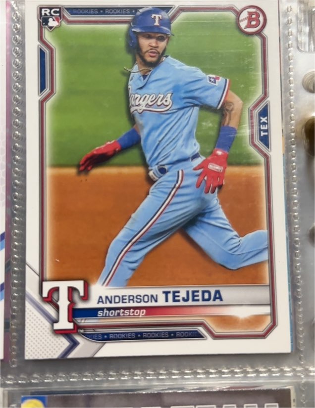 2021 Bowman #33 Anderson Tejeda — front