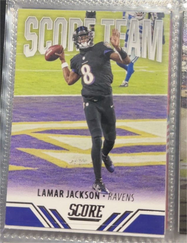 2021 Panini Score #ST2 Lamar Jackson — front