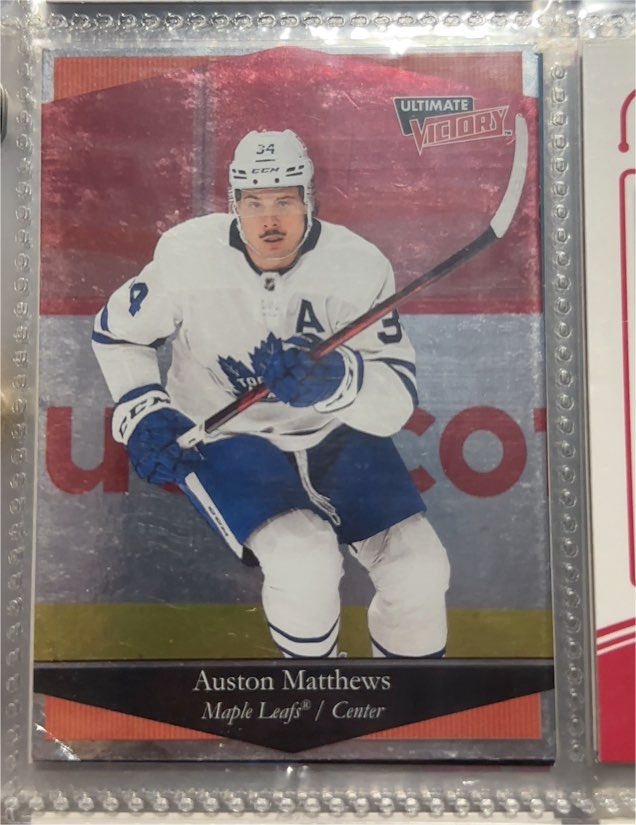 2020-21 Upper Deck Ultimate Victory #UV-1 Auston Matthews — front
