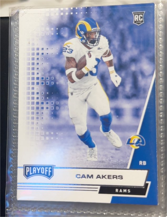 2020 Panini Playoff #225 Cam Akers Rookie Card — front