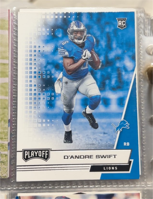 2020 Panini Playoff #209 D'Andre Swift Rookie RC — front