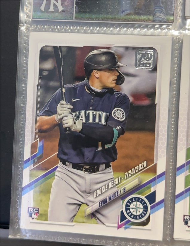 2021 Topps Update Rookie Debut #US73 Evan White — front