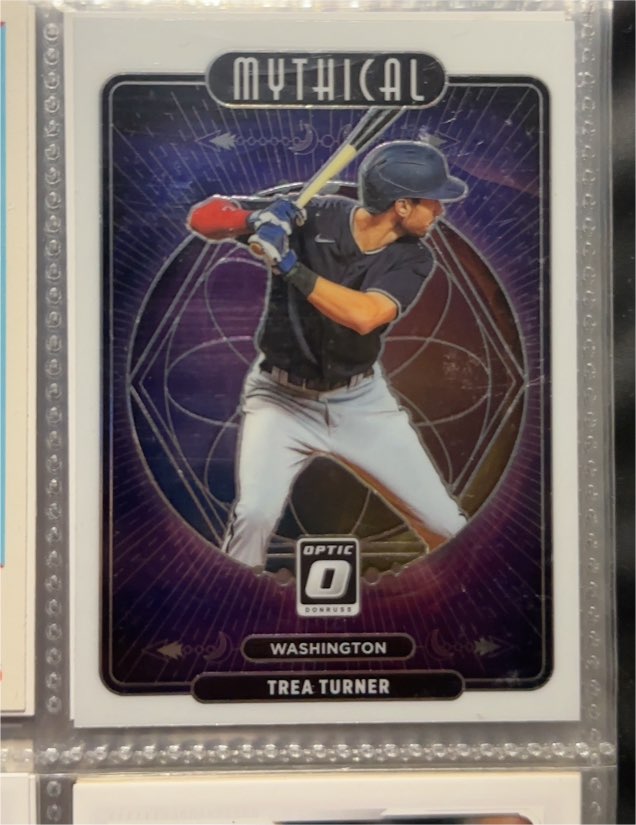 2021 Panini Donruss Optic Mythical #M16 Trea Turner — front