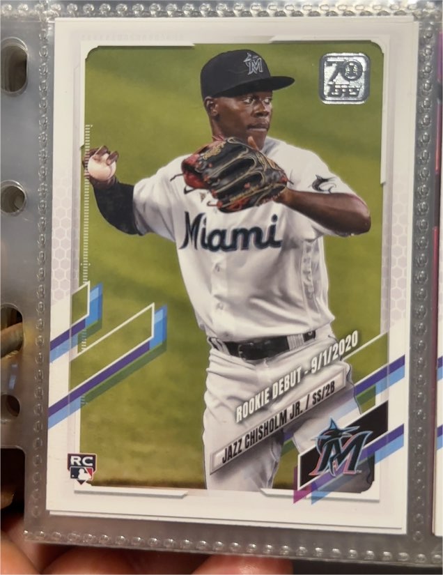 2021 Topps Update #US114 Jazz Chisholm Jr. — front