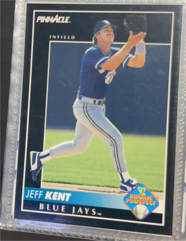 1992 Pinnacle #522 Jeff Kent Rookie Card — front