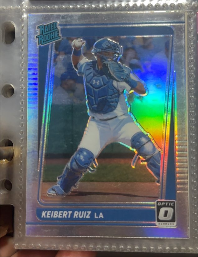 2021 Donruss Optic #52 Keibert Ruiz Rated Rookie — front