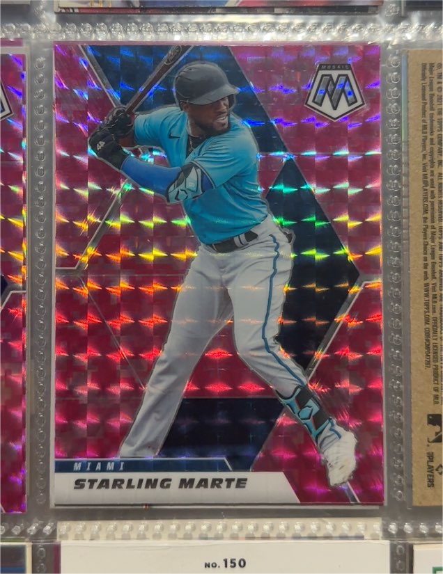 2021 Panini Mosaic #49 Starling Marte — front