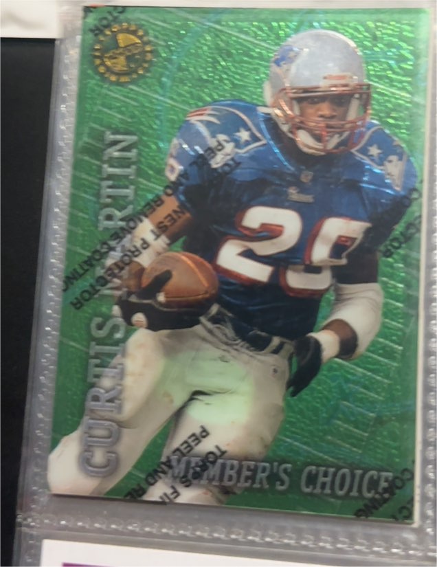 1996 Topps Stadium Club #50 Curtis Martin — front