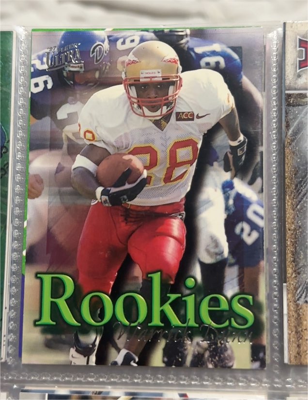 1997 Fleer Ultra Rookies #12 Warrick Dunn — front