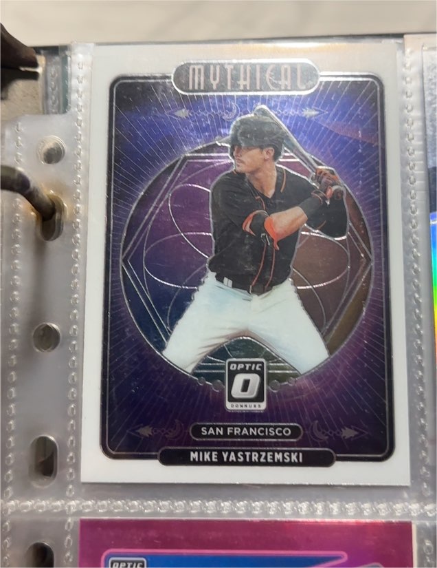 2021 Donruss Optic #M24 Mike Yastrzemski Mythical — front