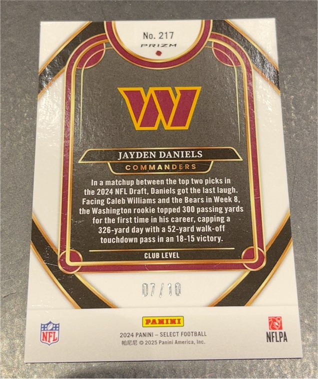 2024 Panini Prizm #217 Jayden Daniels — front