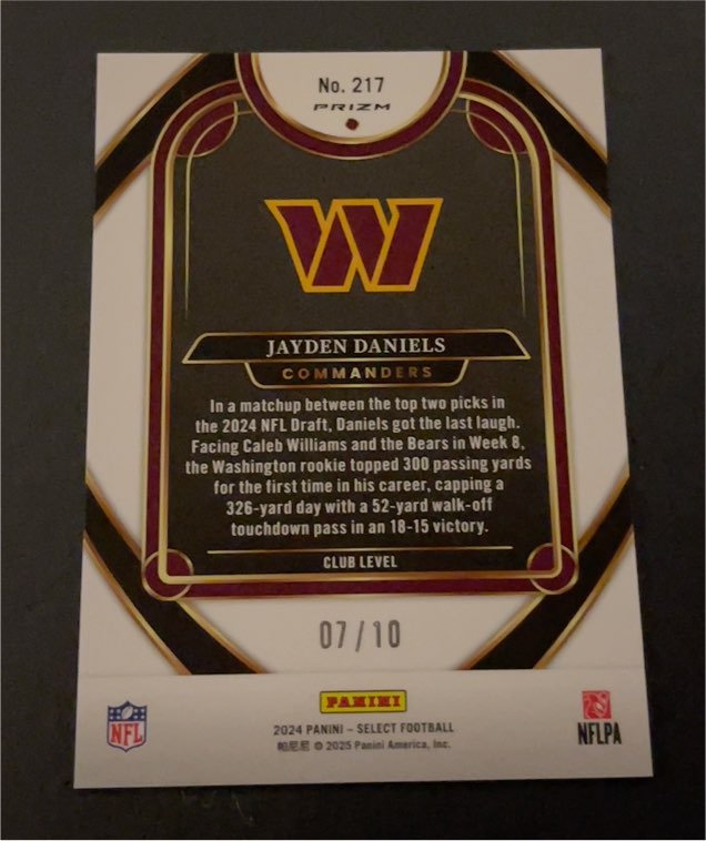 2024 Panini Prizm #217 Jayden Daniels — front