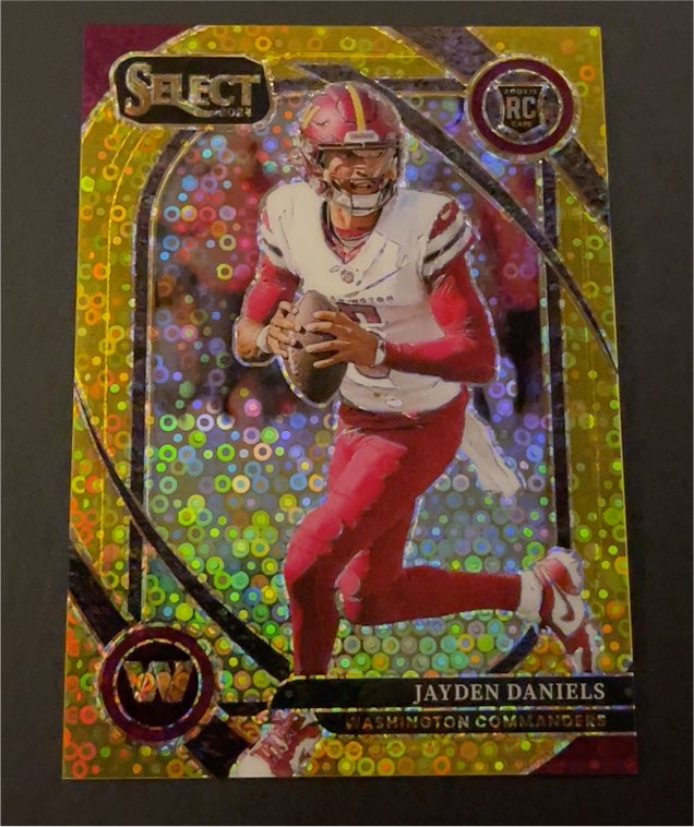 2024 Panini Select #217 Jayden Daniels Club Level RC Washington Commanders — front