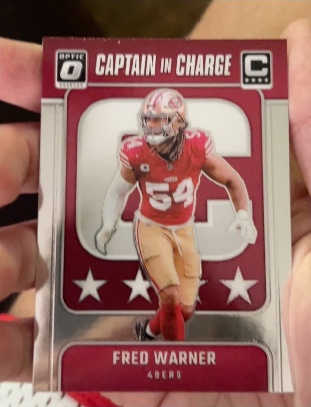 2024 Panini Donruss Optic #10 Fred Warner Captain In Charge — front