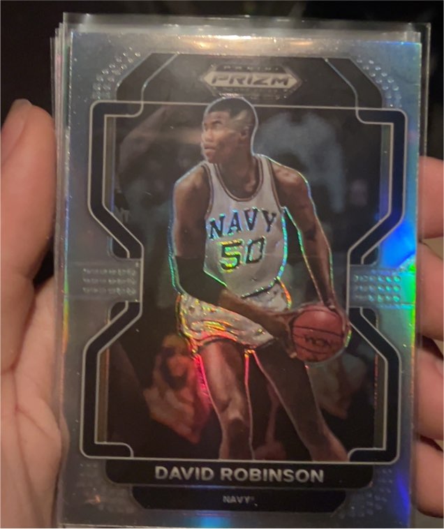 2022 Panini Prizm Draft Picks #10 David Robinson Navy Midshipmen — front
