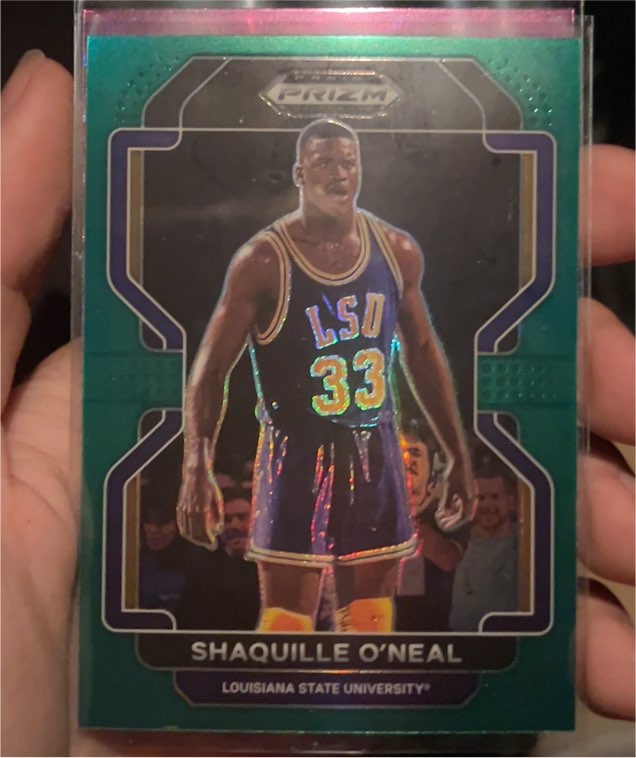 2022 Panini Prizm Draft Picks #44 Shaquille O'Neal Purple Wave — front